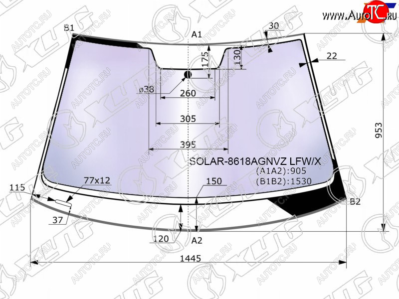 13 799 р. Стекло лобовое (Атермальное Молдинг) XYG Volkswagen Golf 7 дорестайлинг, хэтчбэк 5 дв. (2012-2017)  с доставкой в г. Майкоп