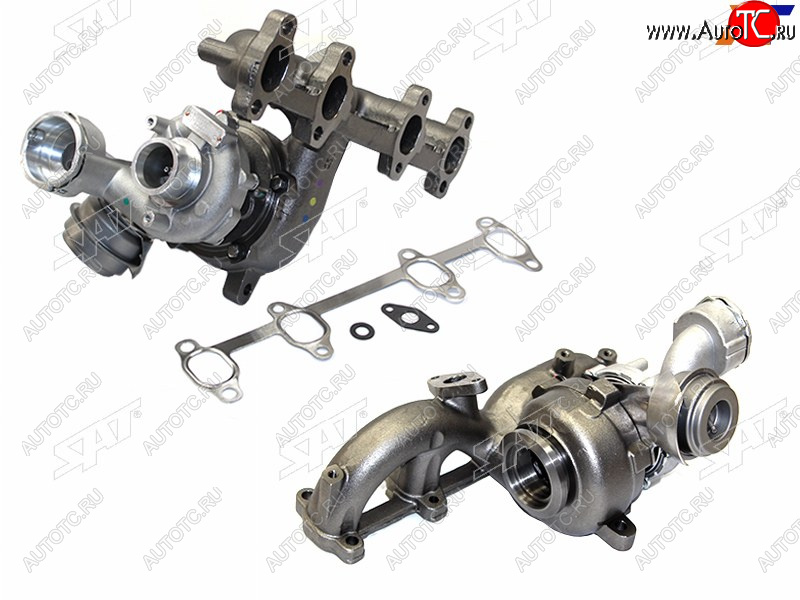 23 599 р. Турбина Audi A3 00-13  A4 00-12  Skoda Octavia 04-13  Volkswagen Golf 03-09  Jetta 05-10  Passa SAT ST-038 253 010 D  с доставкой в г. Майкоп