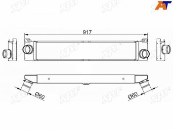 8 999 р. Интеркулер CITROEN JUMPER 06FIAT DUCATO 06-PEUGEOT BOXER 06- SAT ST-0384K1  с доставкой в г. Майкоп. Увеличить фотографию 1