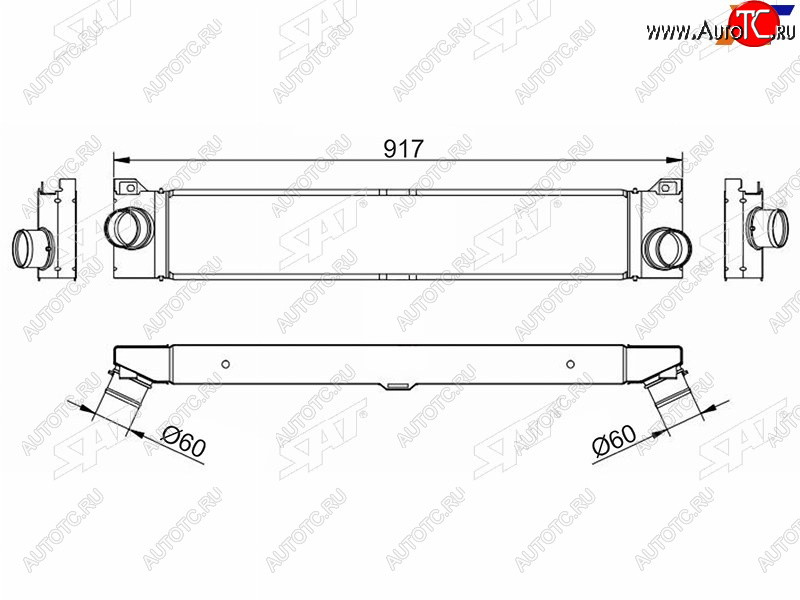 8 999 р. Интеркулер CITROEN JUMPER 06FIAT DUCATO 06-PEUGEOT BOXER 06- SAT ST-0384K1  с доставкой в г. Майкоп