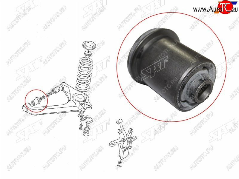 439 р. Сайлентблок Suzuki Escudo 88-97  Vitara 88-99 SAT ST-09319-12044  с доставкой в г. Майкоп