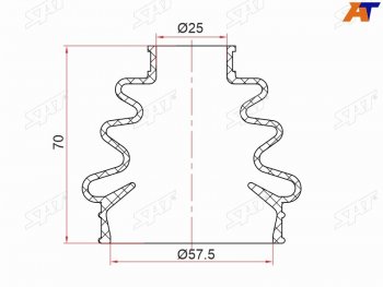 389 р. Пыльник шрус наружный зад  BMW X5 E53 00-06 M54M57M62 5-SERIES E39 96-03 M62M51M57 7-SERIES 94 SAT ST-105-0009  с доставкой в г. Майкоп. Увеличить фотографию 1