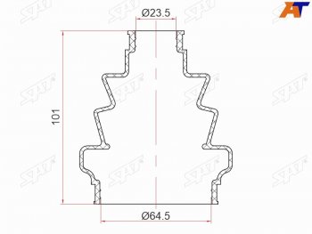 369 р. Пыльник шрус внутренний OPEL ASTRA H 04-SIGNUM  03-08VECTRA C 02-08ZAFIRA B 05- SAT ST-105-0014  с доставкой в г. Майкоп. Увеличить фотографию 1
