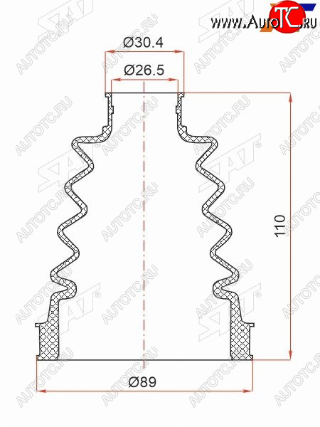 469 р. Пыльник шруса внутренний RENAULT DUSTER 11-KAPTUR 15- SAT ST-105-0075  с доставкой в г. Майкоп