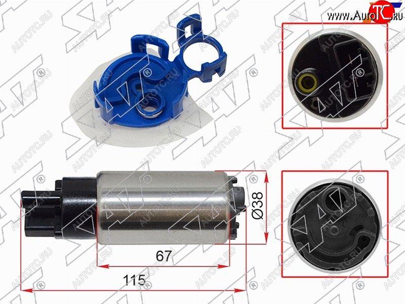 1 129 р. Топливный насос KIA OPTIMA 2.02.4 10-15HYUNDAI SONATA 10-14I40 11-15 SAT ST-112-0006  с доставкой в г. Майкоп