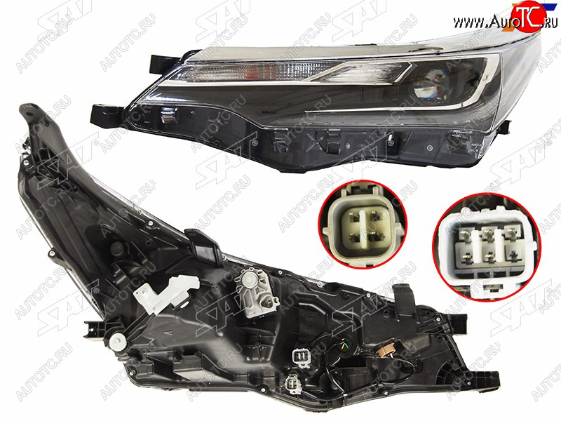 20 449 р. Фара левая (LED) SAT  Toyota Corolla  E180 (2016-2019) рестайлинг  с доставкой в г. Майкоп