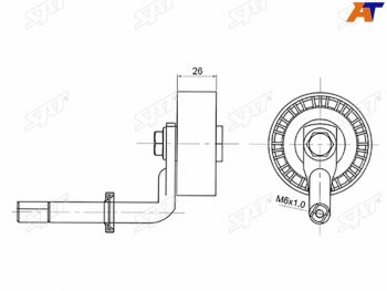1 129 р. Натяжитель приводного ремня BMW 35X3X5 2,02,53,0D SAT ST-11287807021  с доставкой в г. Майкоп. Увеличить фотографию 1