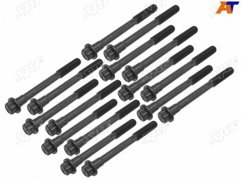 Болт ГБЦ (комплект 1MZ-FE) SAT Lexus RX300 ( XU10,  XU30) (1995-2006), Lexus RX330  XU30 (2003-2006), Toyota Alphard  H10 (2002-2008), Toyota Avalon ( 1,  2) (1995-2005), Toyota Camry ( XV10,  XV20,  XV30) (1991-2006), Toyota Camry Gracia  XV20 (1996-2001), Toyota Estima  AHR10,XR30, XR40 (2000-2006), Toyota Harrier ( XU10,  XU30) (1997-2013), Toyota Highlander ( XU20,  XU40) (2003-2010), Toyota Kluger  XU20 (2000-2007), Toyota Mark 2  Qualis (1997-2002), Toyota Pronard (1999-2004), Toyota Sienna ( XL10,  XL20) (1997-2006), Toyota Windom (2001-2006)