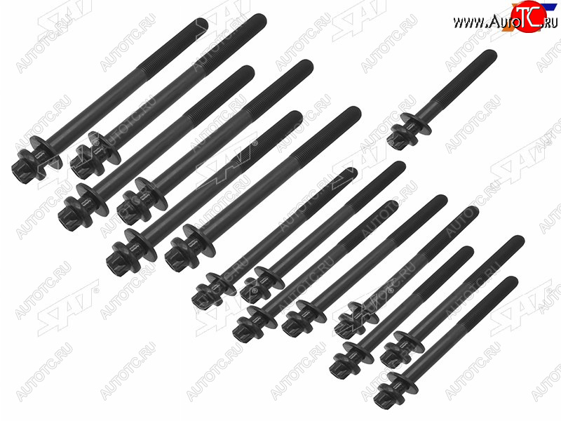 2 359 р. Болт ГБЦ (комплект) MITSUBISHIIVECOFIATCITROEN 4P10F30DTF30DTEF1CE 0481DF1CE 3481NF1CE 3481E SAT ST-117-0041  с доставкой в г. Майкоп