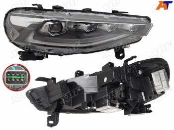 11 649 р. Фара правая (LED) SAT Haval F7  дорестайлинг (2018-2022)  с доставкой в г. Майкоп. Увеличить фотографию 2