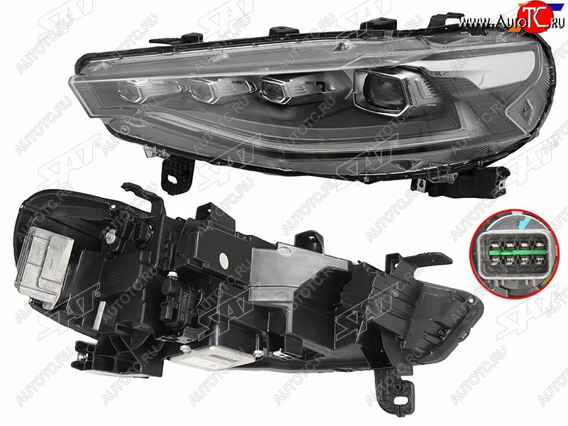 11 649 р. Фара левая (LED) SAT Haval F7  дорестайлинг (2018-2022)  с доставкой в г. Майкоп