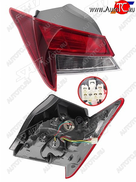 3 399 р. Левый фонарь (внешний) SAT Hyundai Elantra CN7 (2020-2023)  с доставкой в г. Майкоп
