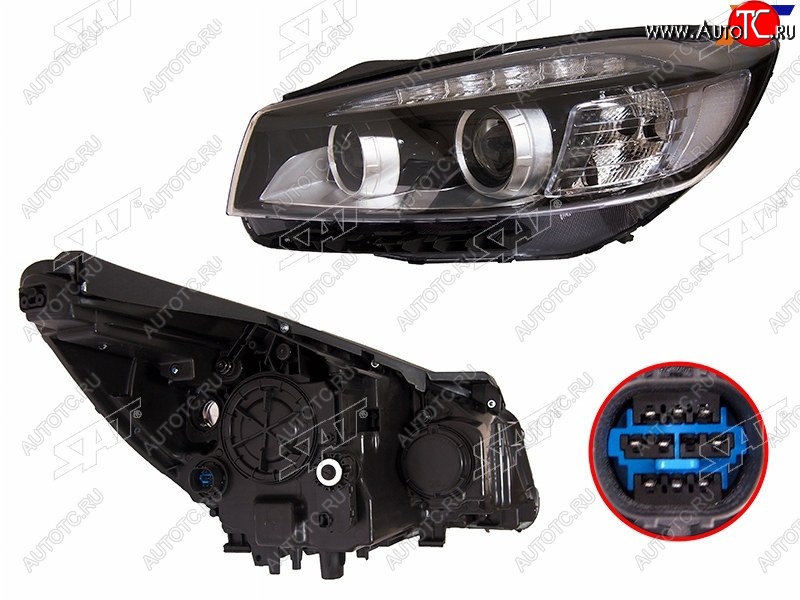 24 549 р. Фара левая (LED) SAT  KIA Sorento  UM/Prime (2014-2018) дорестайлинг  с доставкой в г. Майкоп