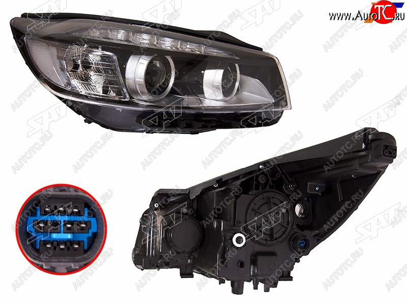 24 549 р. Фара правая (LED) SAT  KIA Sorento  UM/Prime (2014-2018) дорестайлинг  с доставкой в г. Майкоп