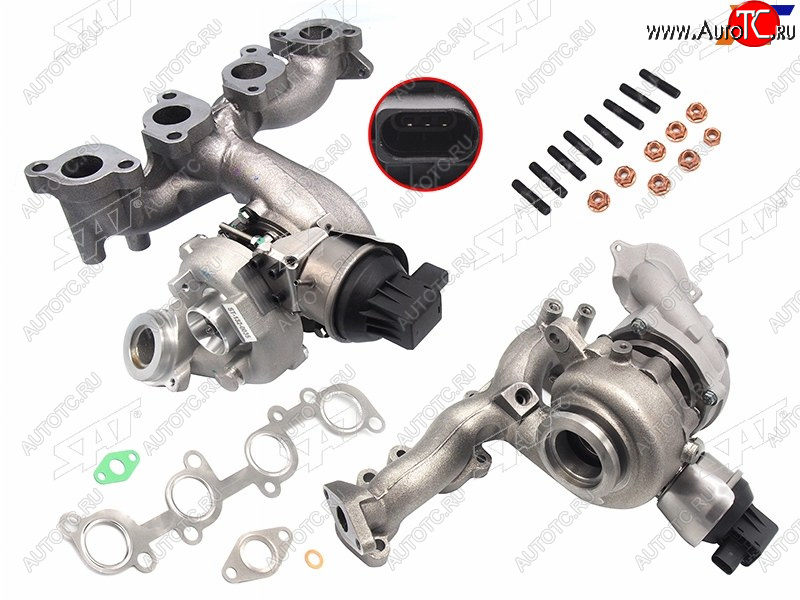 34 999 р. Турбина Audi A3 03-13  Volkswagen Golf 08-16  Passat 05-11  Audi S3 08-12  Skoda Yeti 09-18  Vo SAT ST-132-0035  с доставкой в г. Майкоп