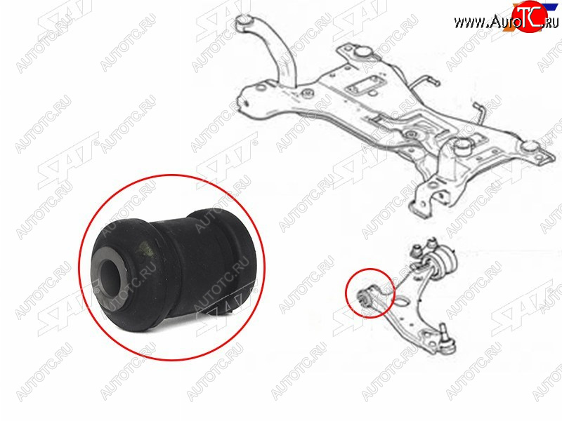 329 р. Сайлентблок Ford Focus 04-11  Kuga 08-13  Mazda 3 03-13  Kia Clarus 96-01  Mazda 3 MPS 06-13  3 SAT ST-1328381-BF  с доставкой в г. Майкоп