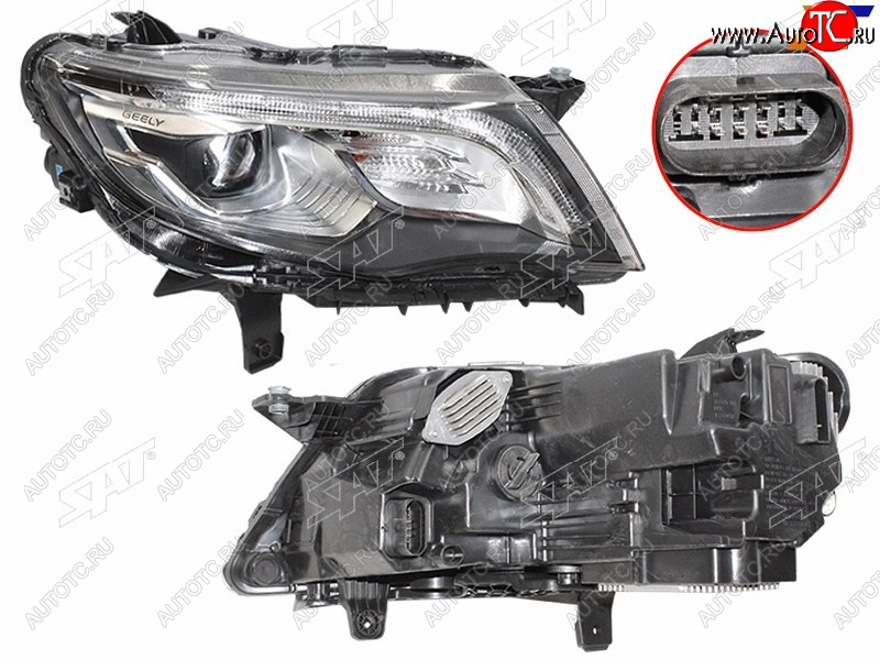 15 849 р. Фара правая (LED) SAT Geely Atlas NL3 (2016-2022)  с доставкой в г. Майкоп
