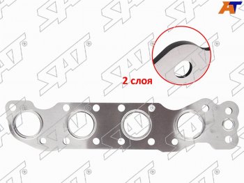 439 р. Прокладка выпускного коллектора SUZUKI ESCUDOGRAND VITARA 05-SWIFT 04-10SX4 06-JIMNY 01- V=1.6 SAT ST-14140-69G02  с доставкой в г. Майкоп. Увеличить фотографию 1