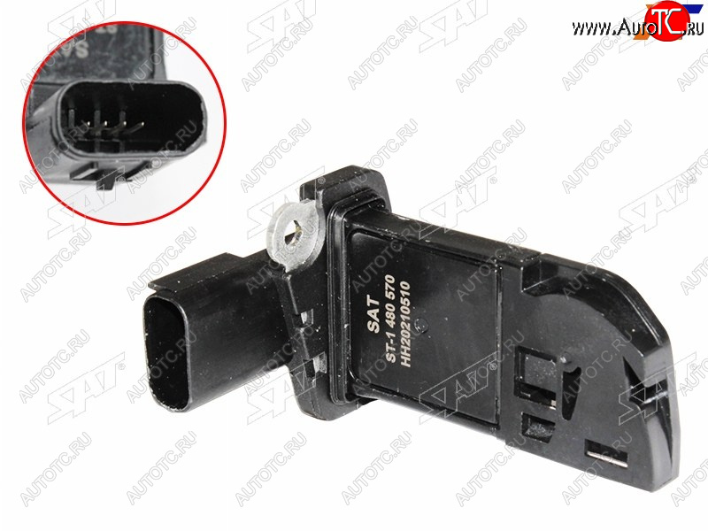 3 479 р. Датчик расхода воздуха 1,61,82,02,2TDCi C-MAX IIIFOCUS IIIIIKUGA IIIMONDEO IV 10- SAT ST-1 480 570  с доставкой в г. Майкоп