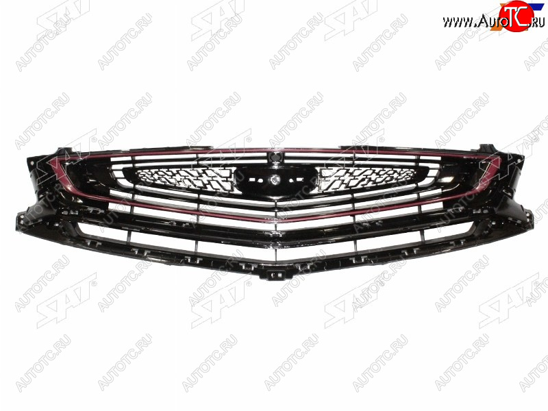 2 769 р. Решетка радиатора SAT Geely Coolray SX11 дорестайлинг (2018-2023) (молдинг хром)  с доставкой в г. Майкоп