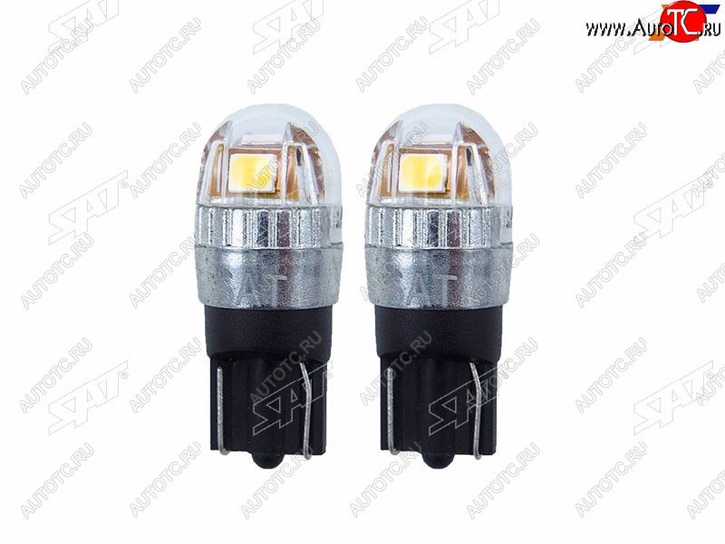 479 р. Лампа дополнительного освещения 12V W5W 1W120LM Canbus LED 6000-6500K, белая (Комплект 2 шт.) SAT ST-175-0056  с доставкой в г. Майкоп