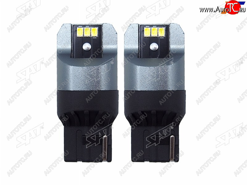 659 р. Лампа дополнительного освещения 12V W21W 3W330LM Canbus LED (Комплект 2 шт.) SAT ST-175-0062  с доставкой в г. Майкоп