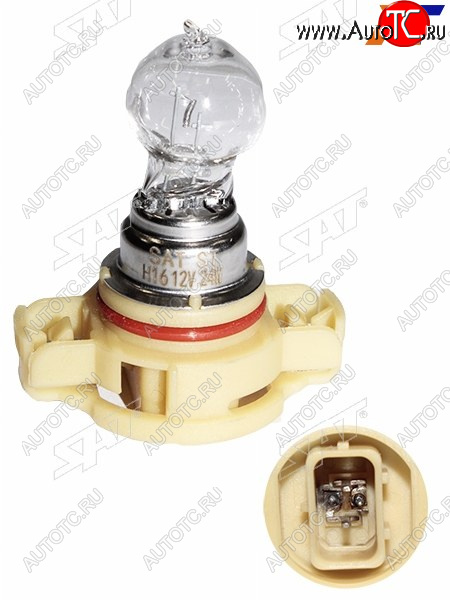 349 р. Лампа головного освещения галогенная H16 PSX24W 12V24W (Цоколь H16 Евро) SAT ST-175-0080  с доставкой в г. Майкоп