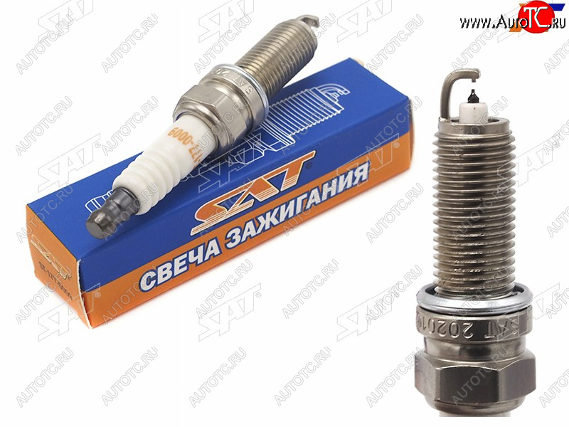 439 р. Свеча зажигания HYUNDAI IX35SANTA FESONATATUCSON 12-KIA OPTIMASORENTOSPORTAGE 2.4 12- SAT ST-177-0009  с доставкой в г. Майкоп