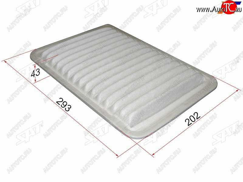 229 р. Фильтр воздушный SAT  Lexus ES250  XV60 (2012-2015), Lexus ES300h  XV60 (2012-2015), Lexus ES350 ( XV40,  XV60) (2006-2018), Toyota Camry ( XV40,  XV50) (2006-2014)  с доставкой в г. Майкоп