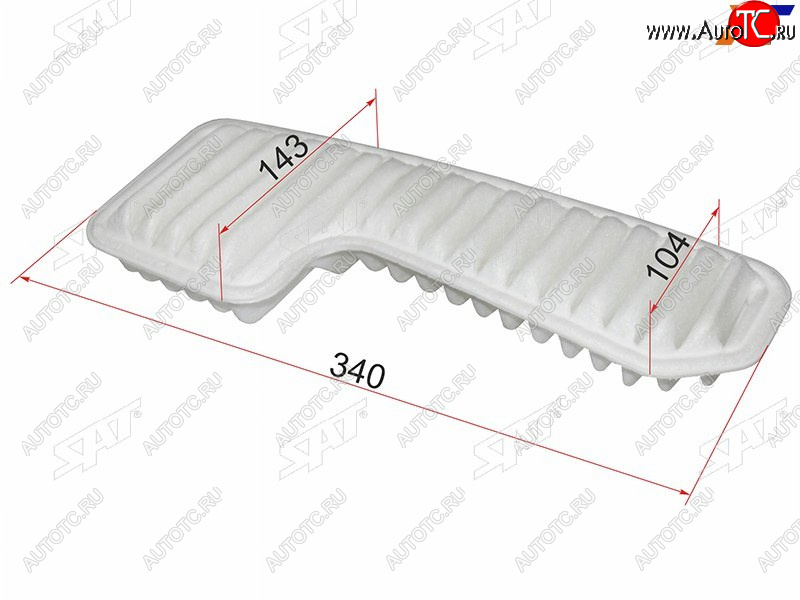 319 р. Фильтр воздушный SAT  Toyota Mark 2 ( X100,  Qualis,  X110) - RAV4 ( XA10,  CA20,  XA30,  XA305,  XA40,  XA50)  с доставкой в г. Майкоп