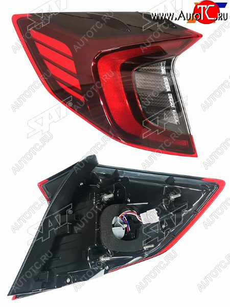4 199 р. Фонарь задний левый (внешний, LED) SAT  Hyundai Sonata  DN8 (2019-2022)  с доставкой в г. Майкоп
