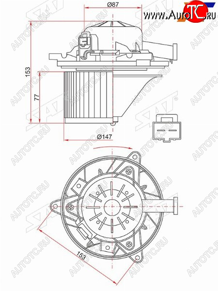 3 899 р. Мотор отопителя салона Chevrolet Cruze 09-15  Daewoo Lacetti 08-11  Opel Insignia 08-17  Chevrole SAT ST-1845712  с доставкой в г. Майкоп
