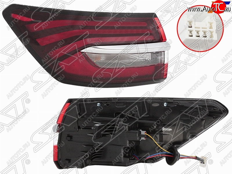 4 899 р. Левый фонарь задний (LED) SAT Geely Coolray SX11 дорестайлинг (2018-2023)  с доставкой в г. Майкоп