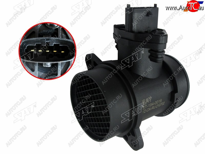 2 979 р. Датчик расхода воздуха HYUNDAI ACCENT 00-15 HYUNDAI GETZ 02-06 SAT ST-194-0016  с доставкой в г. Майкоп