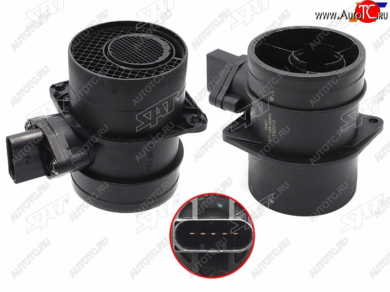 2 379 р. Датчик массового расхода воздуха VW GOLF 02-09 JETTA 05-01 PASSAT 01-11 POLO 02-10 TOUAREG 03-10 SAT ST-194-0054  с доставкой в г. Майкоп