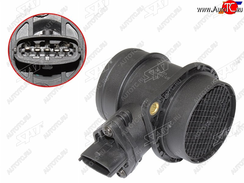 2 559 р. Датчик массового расхода воздуха LADA KALINA 04-13 PRIORA 08-15 GAZEL 94-02 SOBOL 97-13 VOLGA 07 SAT ST-194-0059  с доставкой в г. Майкоп