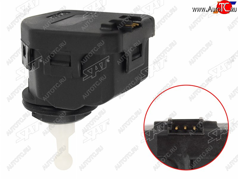 1 399 р. Моторчик фары VW PASSAT B5 00-05AUDI A4 94-01GOLF IV 97-03 SAT ST-1J0941295C  с доставкой в г. Майкоп