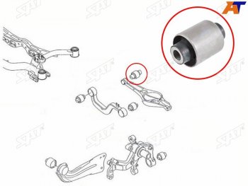 399 р. Сайлентблок Audi A3 03-13  Q3 11-19  Chery Tiggo 4 17-19  Skoda Octavia 04-13  Volkswagen Golf 0 SAT ST-1K0505311AB-B  с доставкой в г. Майкоп. Увеличить фотографию 1