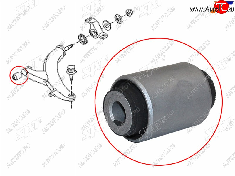 399 р. Сайлентблок Mazda 6 07-12  Subaru Forester 97-08  Impreza 92-07  Legacy 89-03  Outback 94-03 SAT ST-20204-SA000  с доставкой в г. Майкоп