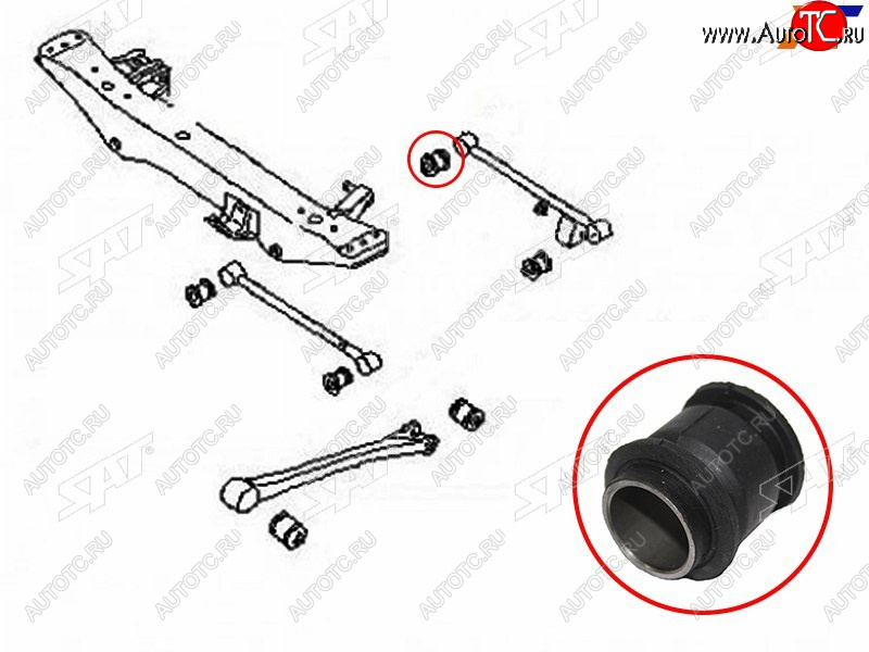 259 р. Сайлентблок Subaru Impreza 92-07  Legacy 89-98 SAT ST-20251-AA031  с доставкой в г. Майкоп