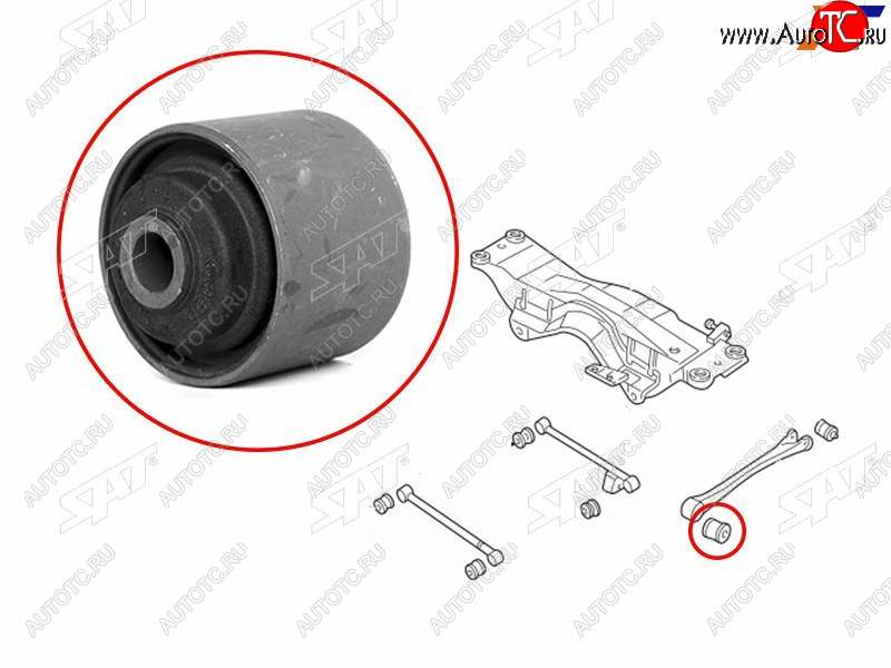 599 р. Сайлентблок Subaru Forester 97-08  Impreza 92-07  Legacy 89-98  Outback 94-99 SAT ST-20254-SA000  с доставкой в г. Майкоп