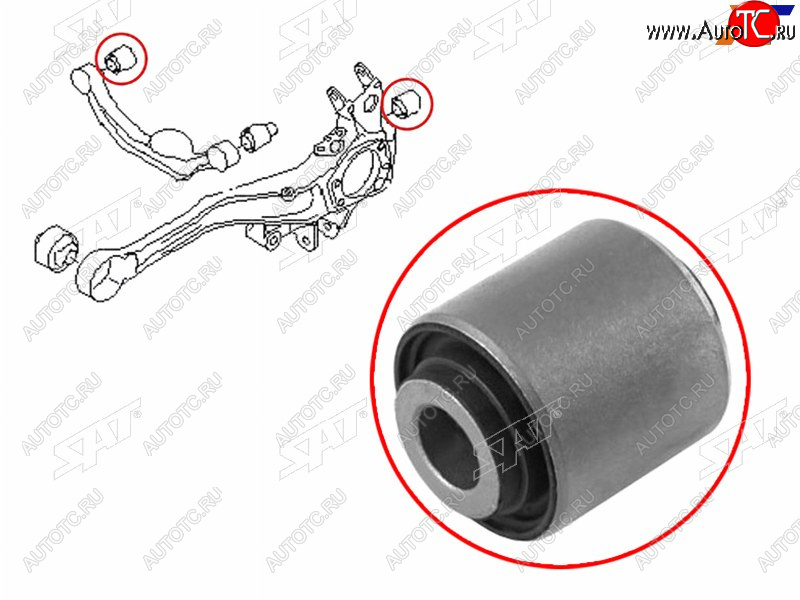 293 р. Сайлентблок Subaru Forester 07-19  Impreza 07-16  Legacy 98-15  Outback 98-15 (Зад) SAT ST-20254-AE020  с доставкой в г. Майкоп