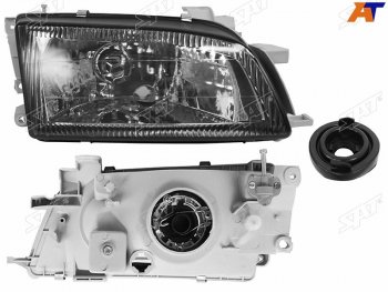Фара правая (чёрный хрусталь) SAT Toyota Carina E  T190 (1992-1996) лифтбэк дорестайлинг, седан дорестайлинг