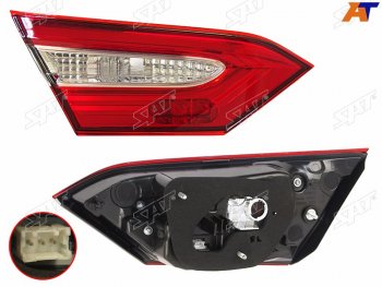 4 999 р. Левый фонарь (внутренний) SAT Toyota Camry XV70 дорестайлинг (2017-2021)  с доставкой в г. Майкоп. Увеличить фотографию 2