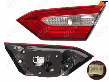 4 999 р. Правый фонарь (внутренний) SAT Toyota Camry XV70 дорестайлинг (2017-2021)  с доставкой в г. Майкоп. Увеличить фотографию 2
