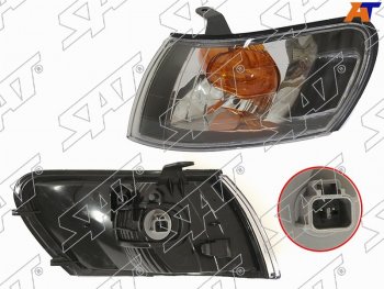 969 р. Габарит TOYOTA COROLLA 97-02 LH черный хрусталь SAT ST-212-15D8BL, st21215d8bl SAT ST-212-15D8BL  с доставкой в г. Майкоп. Увеличить фотографию 2
