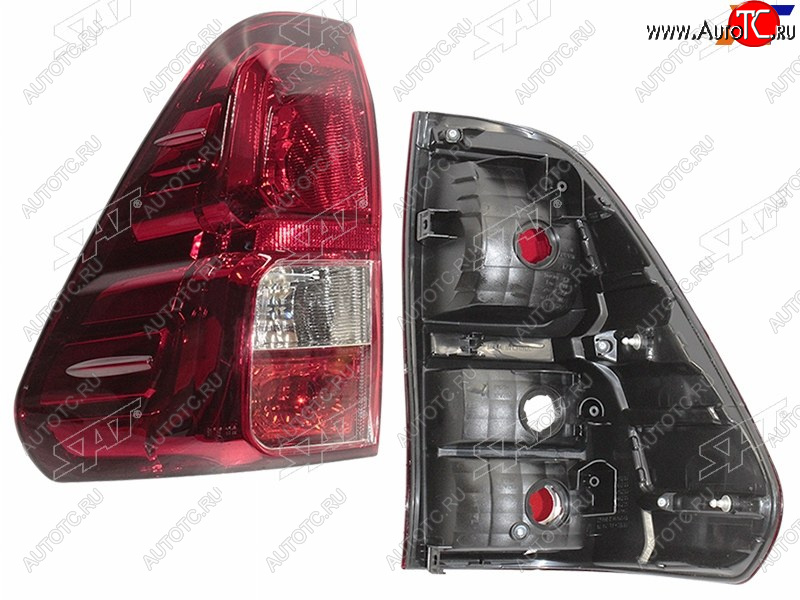2 359 р. Фонарь задний левый (с ПТФ) TOYOTA  Toyota Hilux  AN120 (2016-2020) дорестайлинг  с доставкой в г. Майкоп