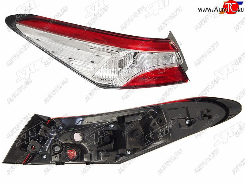 6 449 р. Фонарь задний левый SAT Toyota Camry XV70 дорестайлинг (2017-2021)  с доставкой в г. Майкоп