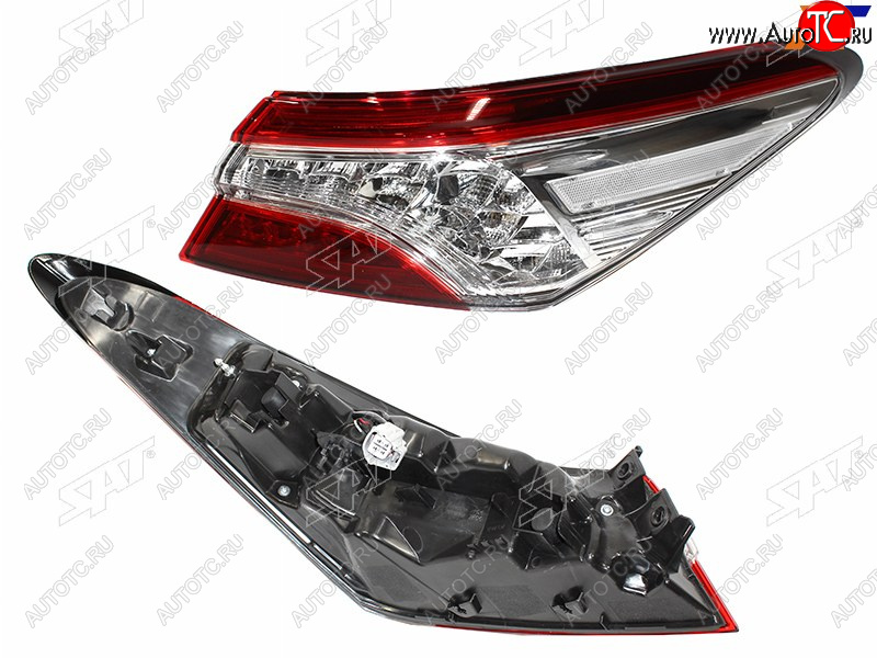 6 449 р. Фонарь задний правый (LED) SAT Toyota Camry XV70 дорестайлинг (2017-2021)  с доставкой в г. Майкоп