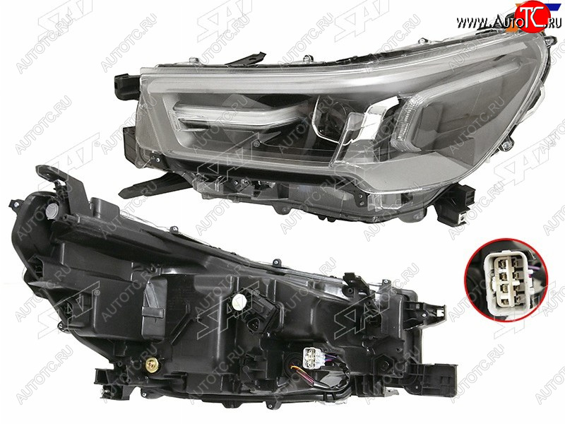 20 999 р. Фара левая (LED) SAT  Toyota Hilux  AN120 (2020-2025) 2-ой рестайлинг  с доставкой в г. Майкоп